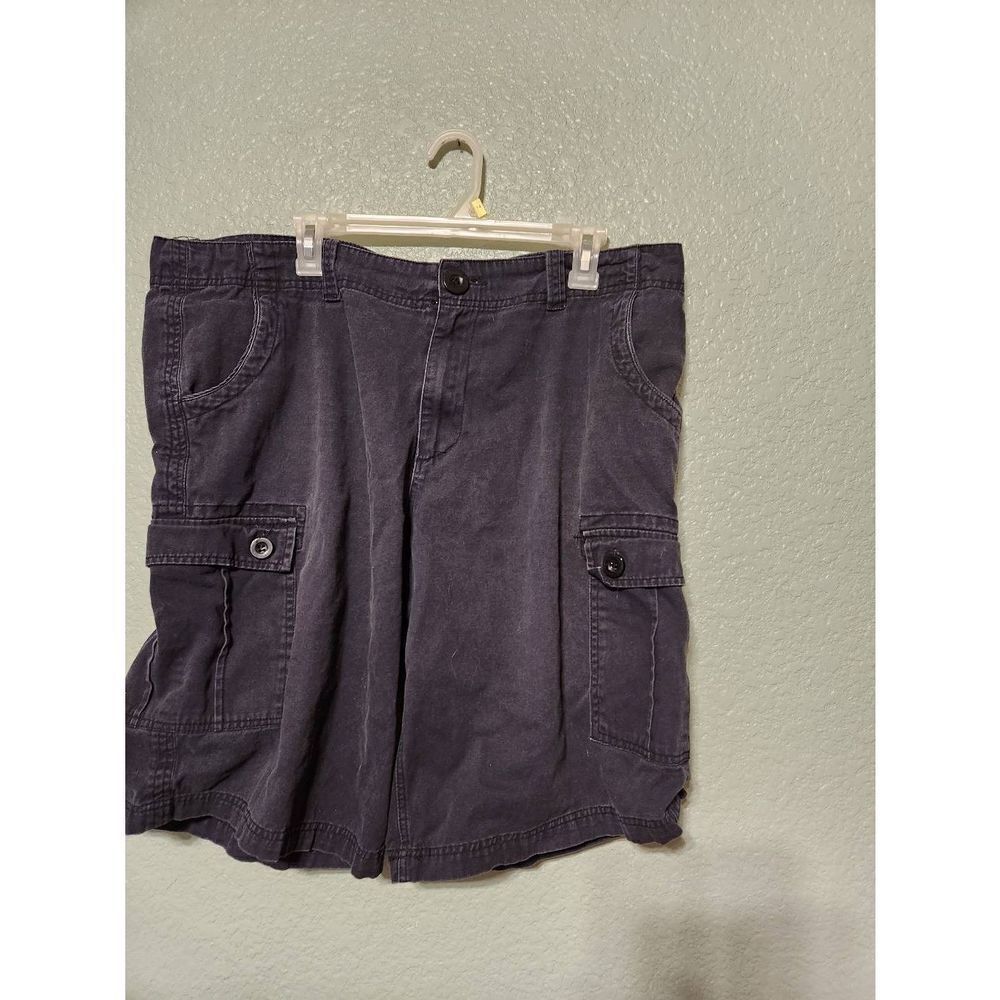 Mens black raw shorts size 38